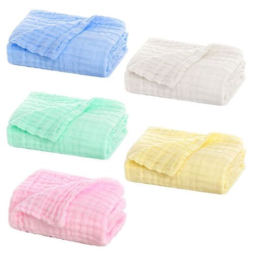 Couverture De Réception En Gaze Pour Bébé, Serviette Enveloppante En Mousseline, Douce Et Respirante, 6 Couches, H3cd