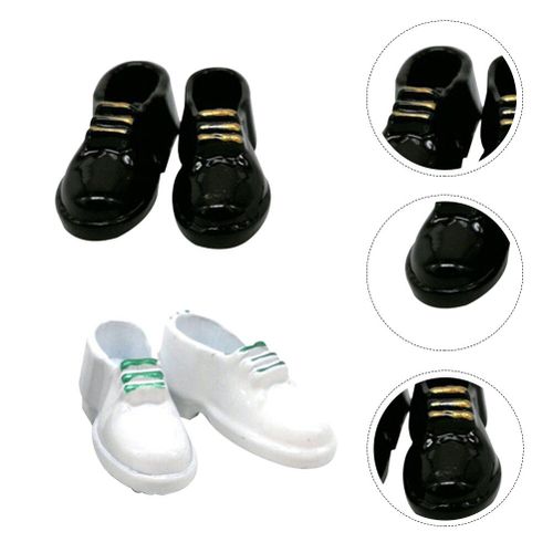 2 Paires Chaussures Miniatures Modèles Mini Chaussures Modèle Miniature Poupée Chaussures En Cuir De Simulation Modèle De Chaussures Pour Garçons Filles