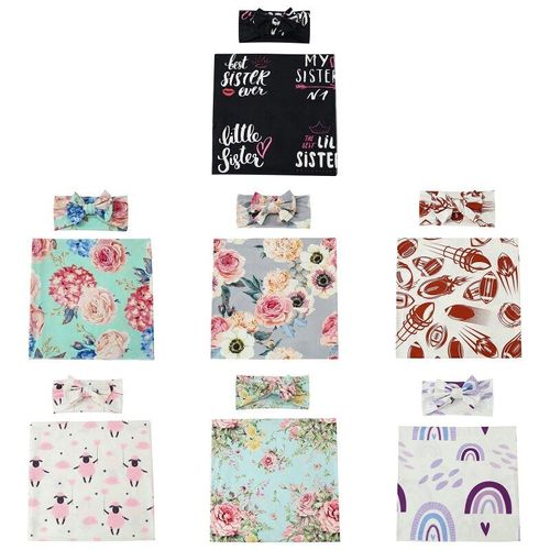 Couverture De Réception Pour Bébé, 2 Pièces, Ensemble De Tenues, Bandeaux, Enveloppe Douce Pour Nouveau-Né, Accessoires De Photographie Pour Nourrissons