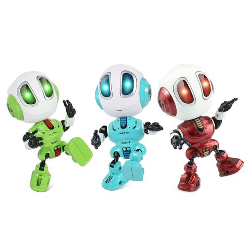 Robot Parlant Intelligent En Alliage, Jouet Électronique Pour Enfant, Cadeau De Noël, Bricolage, Geste, Capteur Tactile Led, Alliage Amovible