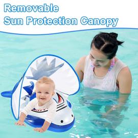 Bouée bateau gonflable avec protection solaire bébés Enfants matelas piscine ... 