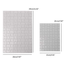 Puzzle A4 A5 Personnalisé Par Sublimation, Fait À La Main, Puzzle Vierge Pour Le Transfert De Chaleur, Artisanat, 10 Paquets