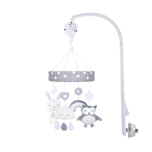 Jouet Mobile Pour Berceau, Lapin, Décoration Avec Veilleuse Et Musique, Pour Nouveau-Né, Garçons Et Filles De 0 À 24 Mois