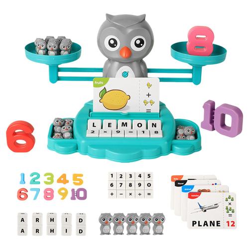 Jeu De Maths Pour Enfants, Jeu De Comptage De Hibou, Jouet Pour Tout-Petits De 3 À 5 Ans, Nombres, Mots, Apprentissage, Échelle, Ensemble Cadeau Pour Enfants