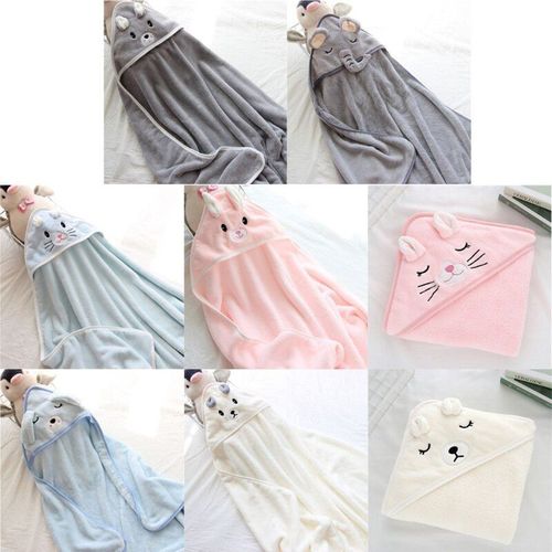 Couverture De Câlin Pour Nouveau-Né, Couverture De Printemps, Hiver, Automne, Climatiseur, Couette, Serviette De Bain, Chapeau En Molleton De Corail, Couverture De Naissance Chaude