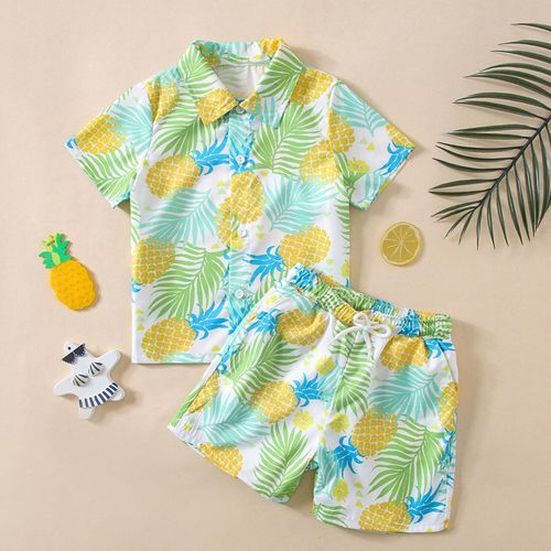 Ensemble De Plage En Coton Pour Garçons, Tenue Décontractée Pour Enfants De 2 À 6 Ans, Haut Court Et Pantalon D'été, Pyjama Pour Garçons