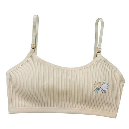 Soutien-Gorge En Coton Mince Pour Adolescentes, Bralette De Sport Respirante Avec Animal De Dessin Animé, Gilet Pour Adolescentes, Coupe A, D5qf