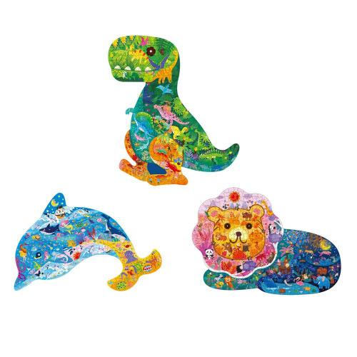 Puzzle En Forme D'animal Montessori, Jouet En Papier En Forme D'animal, Dauphin, Lion, Formation À La Réflexion, Jouet Éducatif Pour Enfants