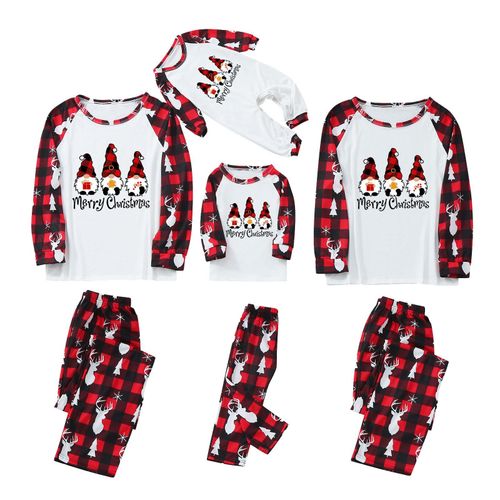 Pyjama Assorti De No?L Pour Famille, P?Re No?L Gnome Cerf Elk Bois, Pyjama Papa Maman Enfants, V?Tements De Couple, Barboteuse Pour B?B?, 2022