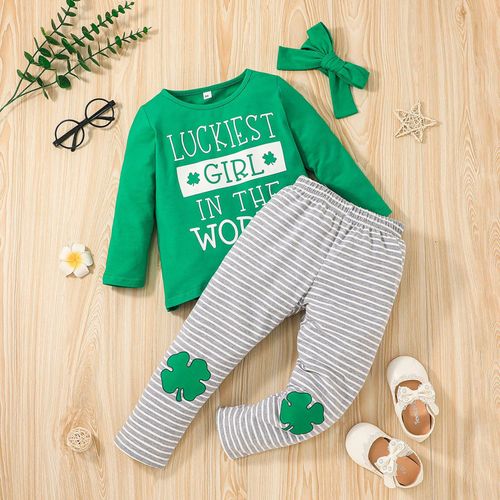 Pantalon De Jour Pour Fille, Hauts, Vêtements Imprimés Pour Garçons, Ensemble St.Patrick, Tenues Décontractées Pour Bébés Filles, Ensemble D'été