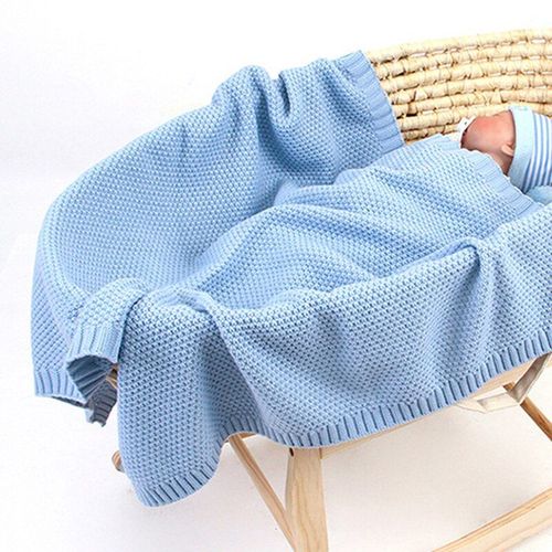 Couverture De Bébé Tricotée Pour Nouveau-Né, Enveloppe Douce Pour Emmailloter Les Nourrissons, Couette, Lit, Canapé, Panier, Couverture De Poussette