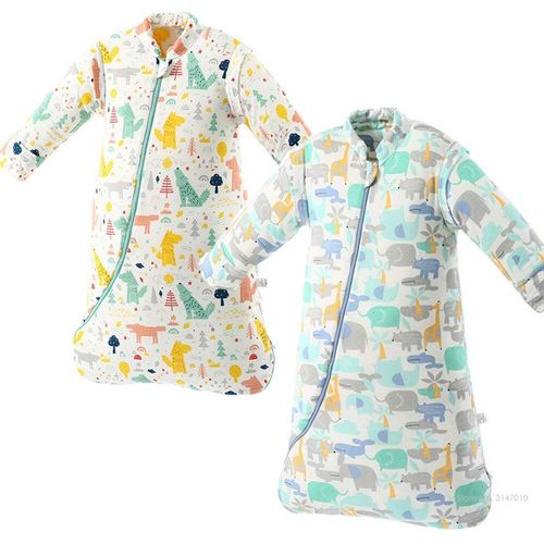 Sac De Couchage D'hiver En Coton Pour Bébé, À Manches Longues Détachables, Enveloppe Portable, Pour Fille Et Garçon, Vêtements Chauds D'hiver, Couette
