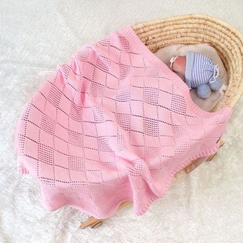 Literie Tricotée Pour Bébé, Couverture De Sieste Pour Nouveau-Né, Super Douce, Enveloppe De Poussette, Emmaillotage Pour Bébé, Berceau Pour Enfants
