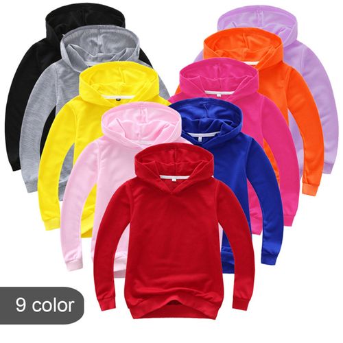 Sweat-Shirt À Capuche Épais Pour Bébés, 9 Couleurs Unies, Pour Garçons Et Filles