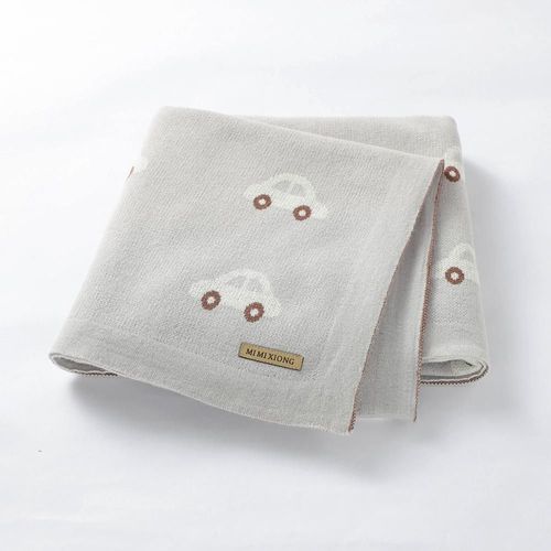 Couvertures Tricotées En Coton Pour Bébé, Pour Tout-Petit, Pour Poussette, Sac De Nuit, Enveloppe Le Nouveau-Né, Couverture De Berceau, Couette, 100x80cm