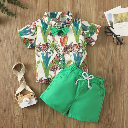 Ensemble De Vêtements D'été Pour Enfants De 1 À 4 Ans, Pantalons Courts Pour Garçons, Hauts Décontractés, Tenues À Feuilles, Vêtements D'hiver