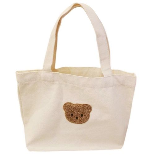 Sac De Rangement De Couches D'ours De Dessin Animé, Sac De Voyage En Toile Pour Poussette Enfant, Petit Fourre-Tout Léger Portable Pour Maman En Plein Air