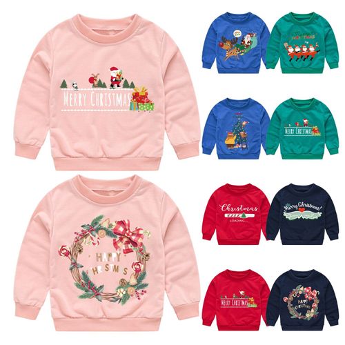 Sweat De Noël Pour Enfants, Vêtements D'automne Et D'hiver Pour Bébés Filles Et Garçons