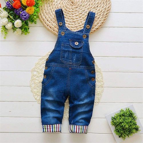 Salopette En Coton Denim Pour Bébé Garçon, Salopette D'automne En Jean Doux, Bretelles, Poche, Pantalon, Vêtements Pour Enfants