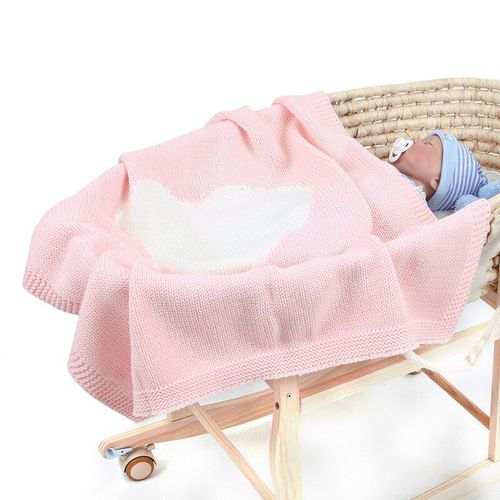 Couvertures Tricotées En Crochet Pour Bébé, En Forme De C¿Ur, Pour Nouveau-Né, Berceau, Couette, Poussette, Accessoires De Photographie, Serviette De Bain Pour Tout-Petit