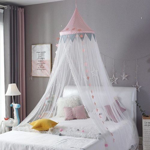Moustiquaire Pour Chambre De B?b?, Rideau De Lit Pour Enfant, Baldaquin Rond, Tente, Accessoires De D?coration Pour Chambre De Princesse