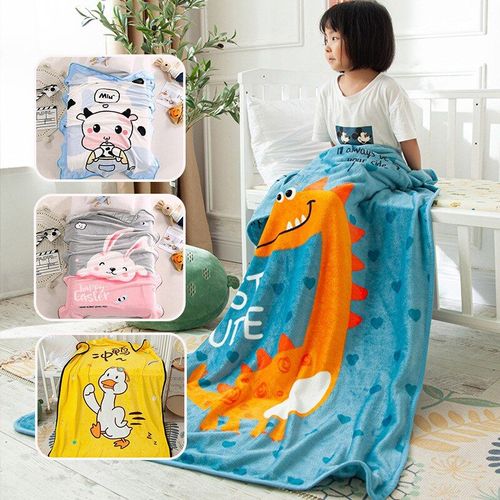Couverture De Printemps En Molleton De Corail Pour Bébé, Super Dessin Animé Doux Pour Emmailloter Le Nouveau-Né, Une Seule Poussette Pour Bébé, Couverture De Couette