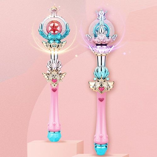 Baguette Magique De Musique Princesse Avec Lumière Éblouissante, Manche En Cristal Tournant, Pour Enfants, Rave Mr30 22, Livraison Directe