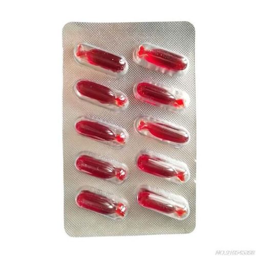 Fausses Pilules De Sang Pour Halloween, 10 Pièces, Accessoires De Maquillage Pour Cosplay, R1wf