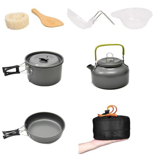 Bouilloire de camping 1L pour marmite avec poignée Batterie de cuisine  Voyage 