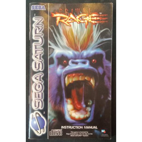 Primal Rage - Notice Officielle - Sega Saturn