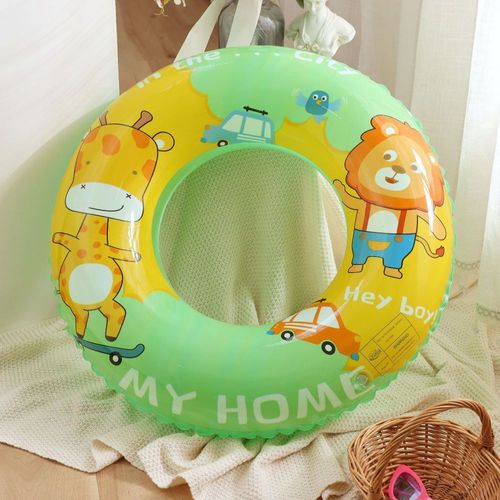 Anneau De Natation Gonflable En Forme De Girafe, Pour Bébés, Flotteur Pour Nourrissons, Jouets Gonflables, Accessoires De Fête Sur La Plage