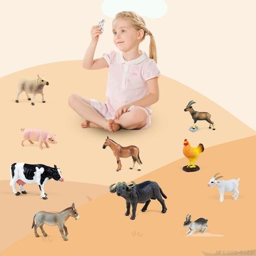 Animaux De Ferme Réalistes Pour Enfants, Cadeau D'anniversaire Pour Fête D'halloween, Anti-Stress