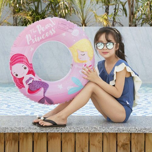 Anneau De Natation Gonflable En Forme De Sirène Pour Bébé, Bouées De Piscine, Anneau En Caoutchouc Pour Fête À La Plage, Jouets Amusants
