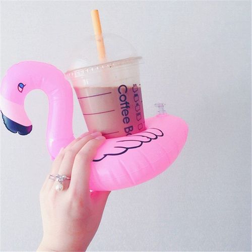 Porte-Boisson Gonflable Flamingo, Sous-Verre D'eau, Flotteur De Piscine, Porte-Gobelet De Bière, Jouets De Natation, Fête D'été À La Plage