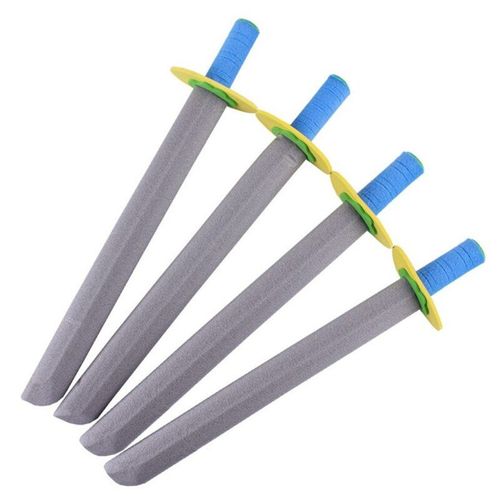 Bouclier Épée En Mousse Pour Enfants, 4 Pièces, Jeu De Simulation, Fausse Épée De Guerrier, Armes De Chevalier, Accessoires De Performance Pour Cosplay