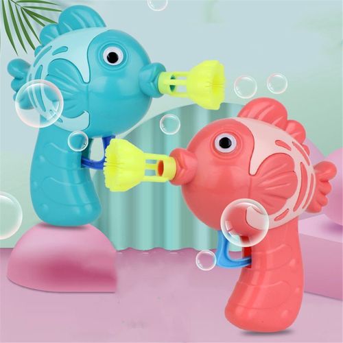 Pistolet Manuel À Bulles D'eau Et De Savon, Poisson Mignon, Jouet Pour Enfants