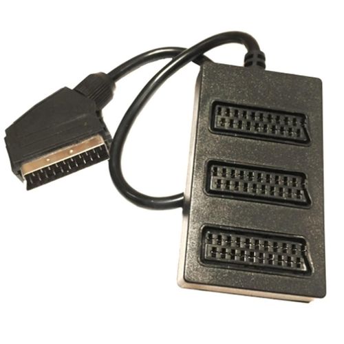 Scart 3 Way Splitter Scart Male to Female Adapter Connector 3WAY Scaet Splitter Cable Line