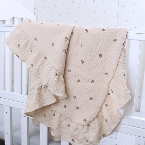 Couvertures D'emmaillotage En Mousseline De Coton Pour Nouveau-Né, Couverture De Réception Pour Bébé, Couverture De Lit Pour Bébé