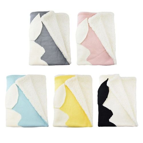 Couverture Tricotée Pour Oreilles De Lapin, Enveloppe De Couchage Pour Nouveau-Né