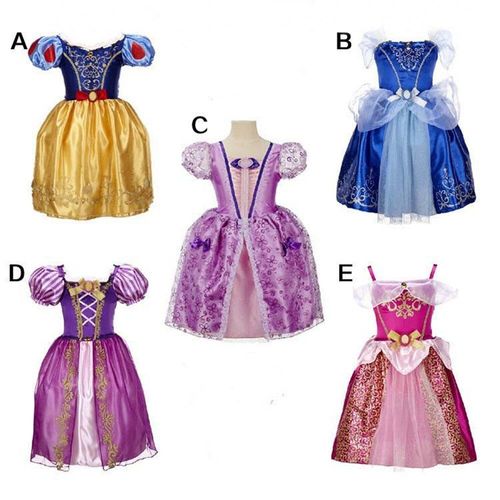 Costume De Princesse Pour Filles, Tenue D'halloween Cosplay Cendrillon Pour Enfants, Robe De Soirée De Mariage