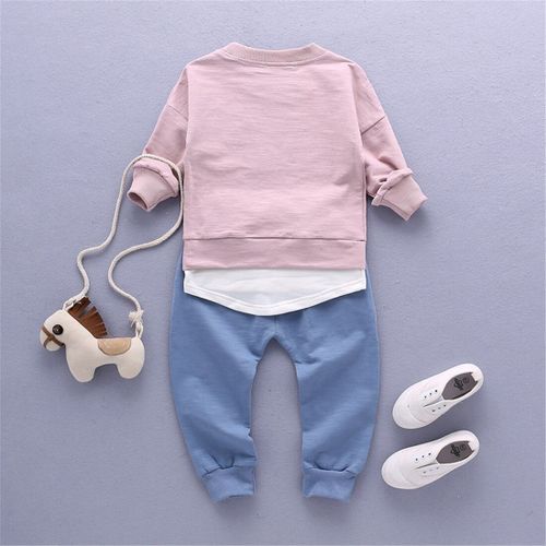 Ensemble De Vêtements D'automne Pour Enfants, Tenue De Sport À Manches Longues, En Coton, Pour Garçons Et Filles, 1-4t