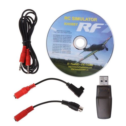Simulateur De Vol Usb Rc 22 En 1 Avec Câbles, Pour G7 Phoenix 5.0 Aerofly Xtr Vrc Fpv Racing