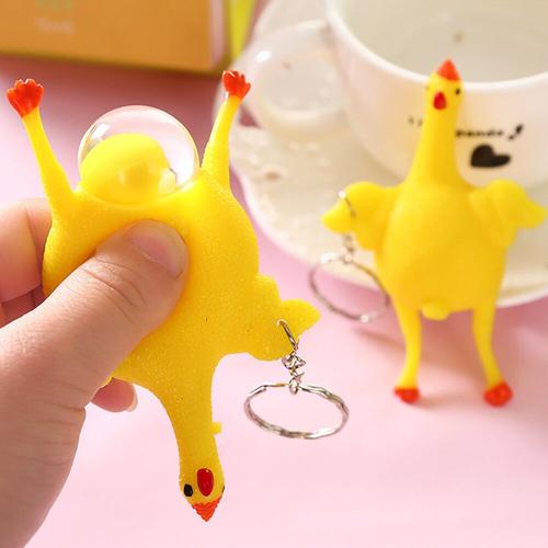 Jouets Anti-Stress Avec Porte-Clés, ¿Ufs De Poule, ¿Ufs De Poule, Créatif, Amusant, Boule Anti-Stress