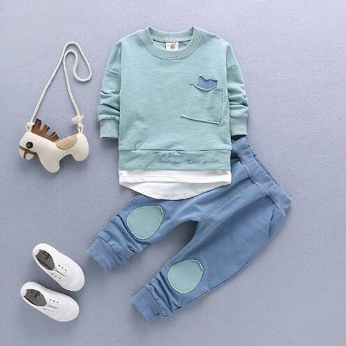 Tenue 2 Pièces Pour Bébés Garçons, Chemise + Pantalon, Vêtements Décontractés Pour Enfants De 12 À Months-6years