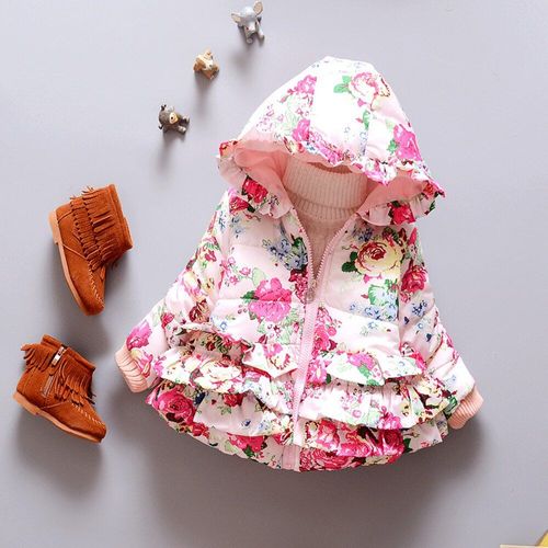 Manteau Et Veste Épais À Capuche Pour Bébé Fille De 1 À 3 Ans, Nouvelle Mode Coréenne, Vêtements D'hiver, Wt19