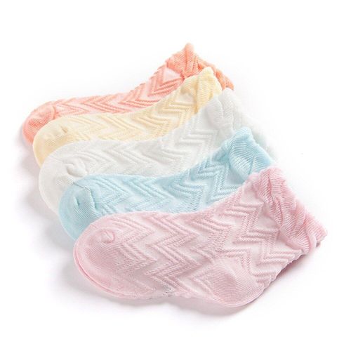 Chaussettes De Sport Respirantes En Maille Pour Bébé, Garçon Et Fille De 0 À 8 Ans, Collection Printemps, Été Et Automne, 5, Paires/Lot, Sk101