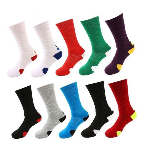 Chaussettes De Sport Antidérapantes Pour Hommes, 1 Paire, Avec Amorti, En Éponge, Pour Basket-Ball, Cyclisme, Randonnée, Tennis, Taille Eu 39-45