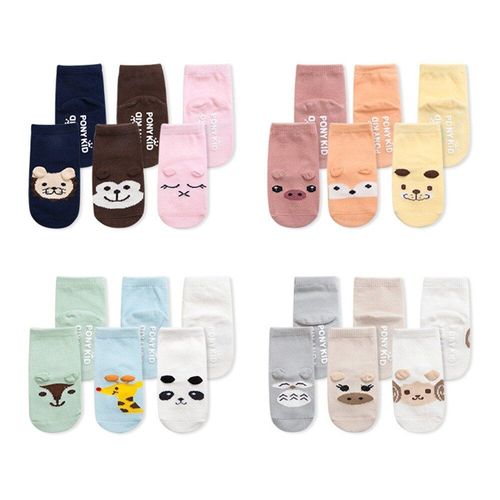 Chaussettes Antid?rapantes En Coton Pour B?b?, Chaussettes Pour Nouveau-N?, Motifs Animaux De Dessin Anim?, Pour Gar?on Et Fille De 0 ? 2 Ans, Sk43, Automne Et Hiver