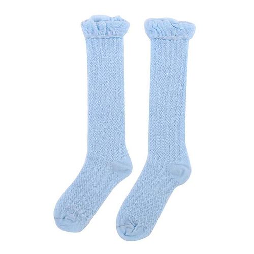 Chaussettes En Coton Pour Nouveau-Né, Pour Fille Et Garçon, Solides, Montantes, Chauffe-Jambes Antidérapantes, Douces, Sk12