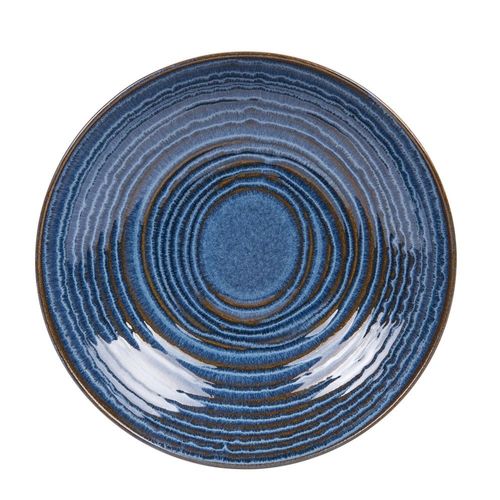 Assiette Creuse Moon Bleu 22 Cm (Lot De 6)